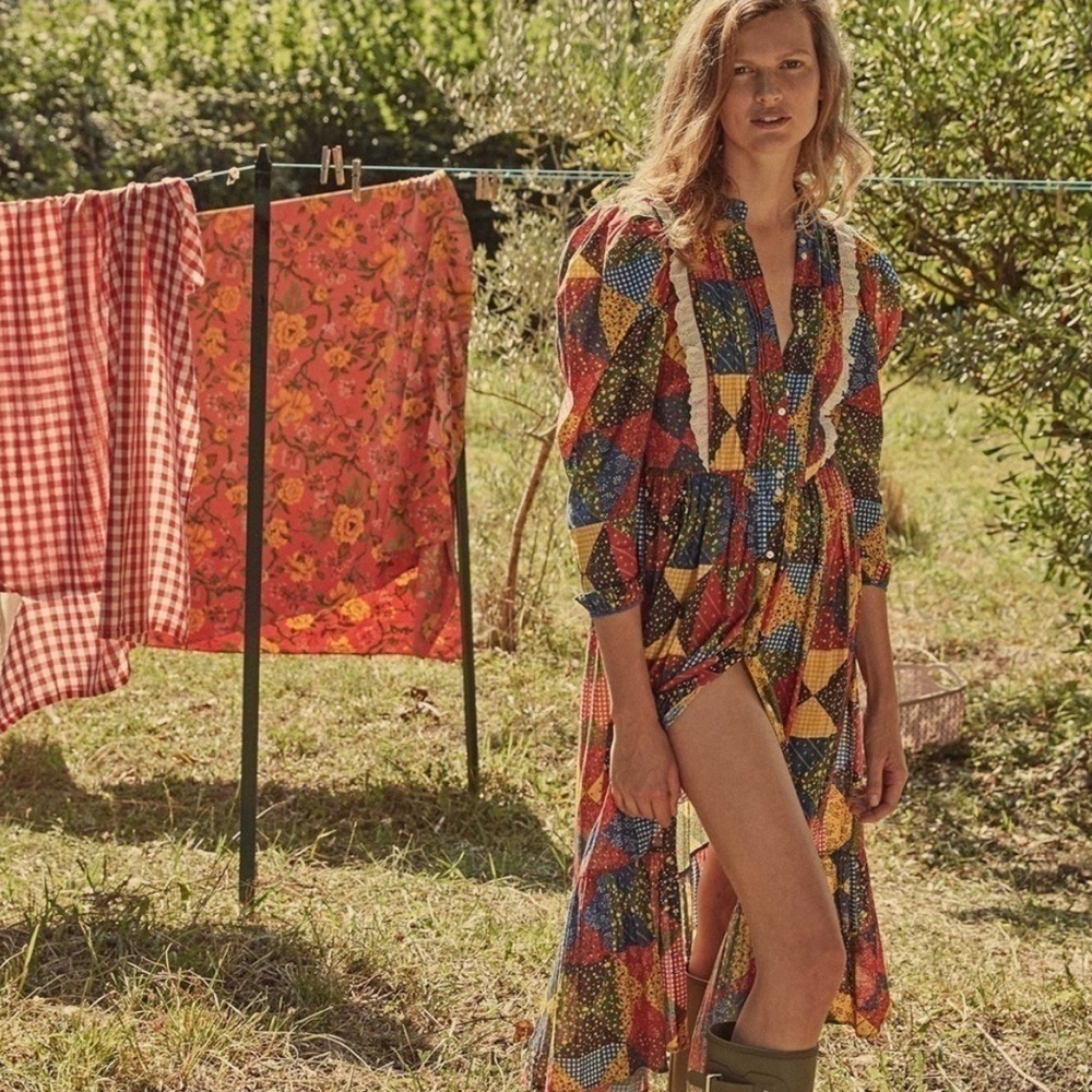 Doen Nicolette Patchwork Dress